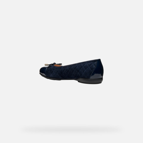 Suede ballerina pumps ANNYTAH WOMAN Navy - image number 3 | GEOX