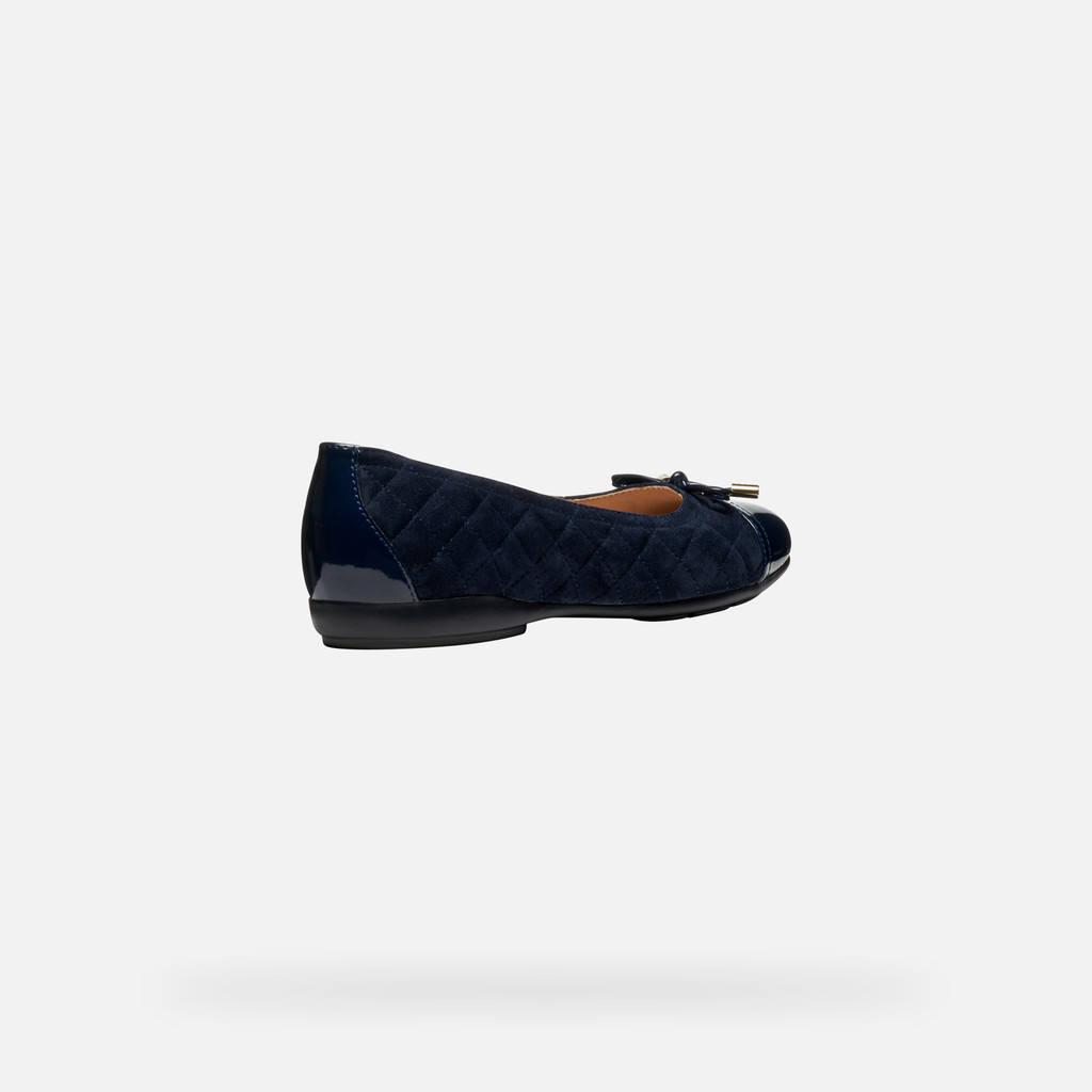 Suede ballerina pumps ANNYTAH WOMAN Navy - image number 4 | GEOX