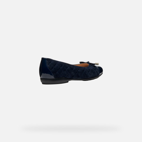 Suede ballerina pumps ANNYTAH WOMAN Navy - image number 4 | GEOX