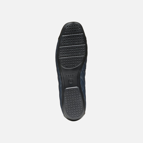 leather ballerina flats ANNYTAH WOMAN Navy/Black - image number 7 | GEOX