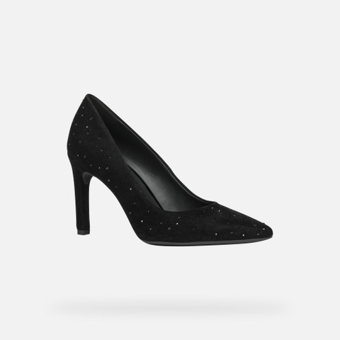 high-heeled court shoes FAVIOLA WOMAN Brilliant black - image number 2 | GEOX