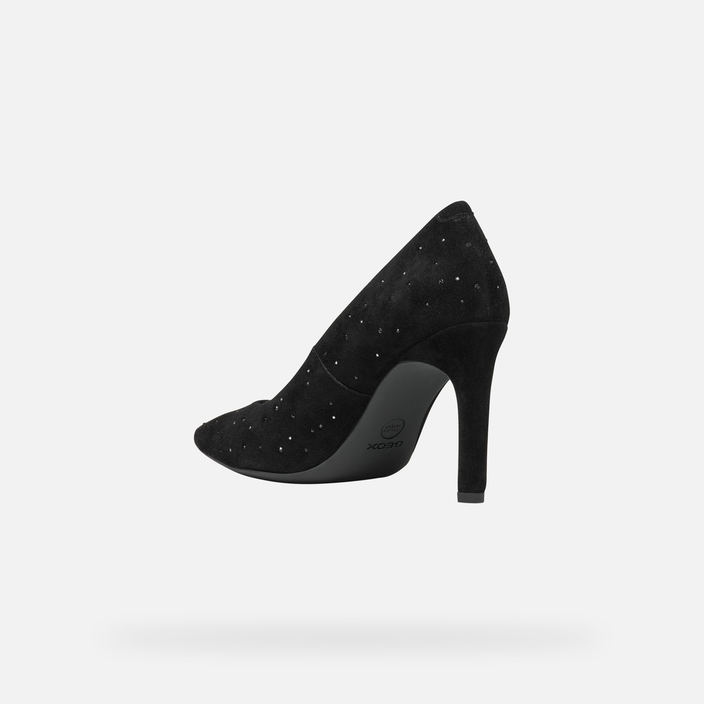high-heeled court shoes FAVIOLA WOMAN Brilliant black - image number 3 | GEOX