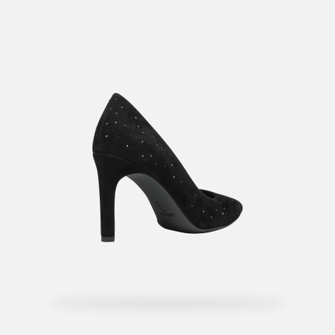 high-heeled court shoes FAVIOLA WOMAN Brilliant black - image number 4 | GEOX