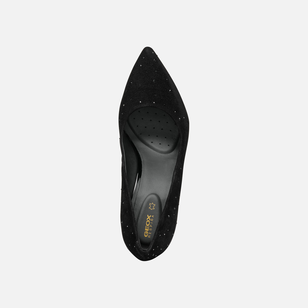 high-heeled court shoes FAVIOLA WOMAN Brilliant black - image number 5 | GEOX