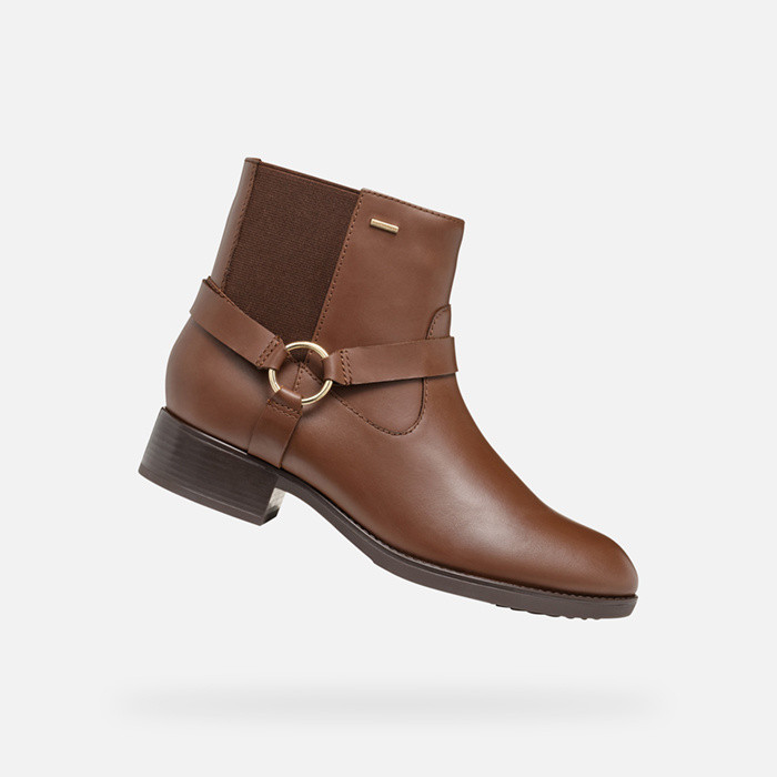 Waterproof ankle boots FELICITY ABX WOMAN Brown | GEOX