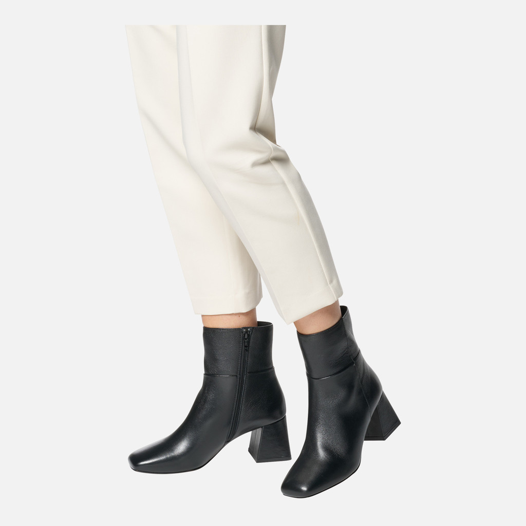 medium heel ankle boots CORONILLA WOMAN Black - image number 2 | GEOX