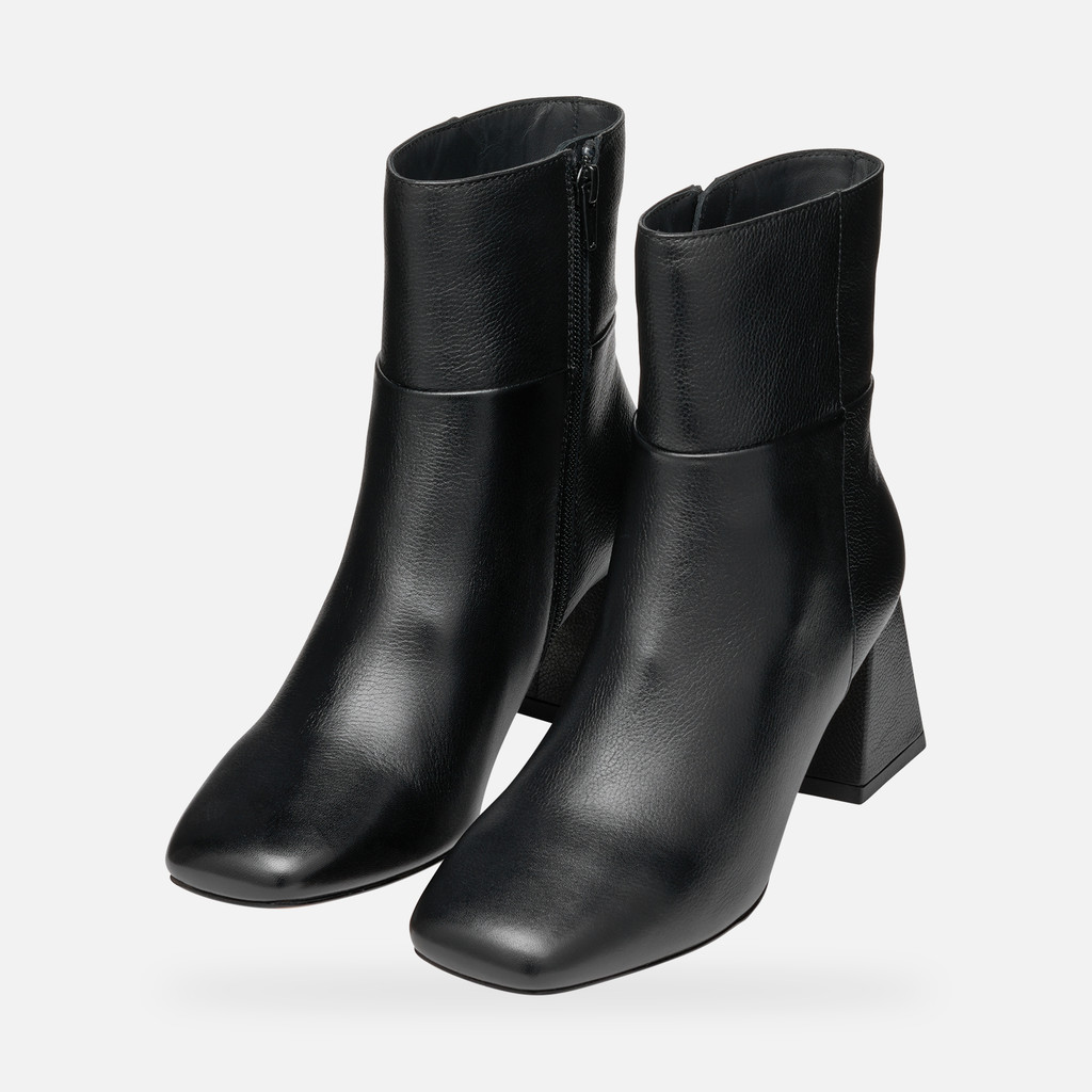 medium heel ankle boots CORONILLA WOMAN Black - image number 8 | GEOX
