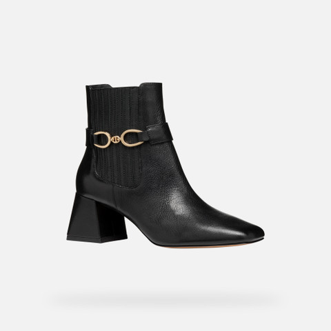 medium heel ankle boots CORONILLA WOMAN Black - image number 3 | GEOX