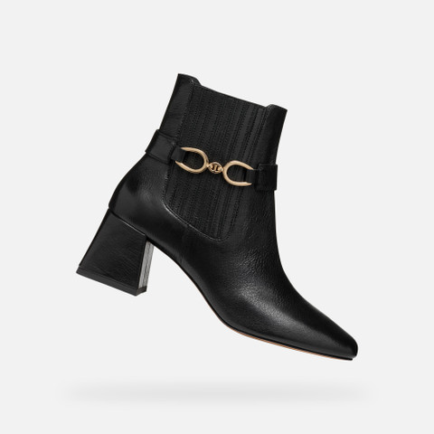 medium heel ankle boots CORONILLA WOMAN Black - image number 0 | GEOX