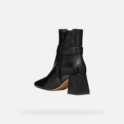 medium heel ankle boots CORONILLA WOMAN Black - image number 4 | GEOX