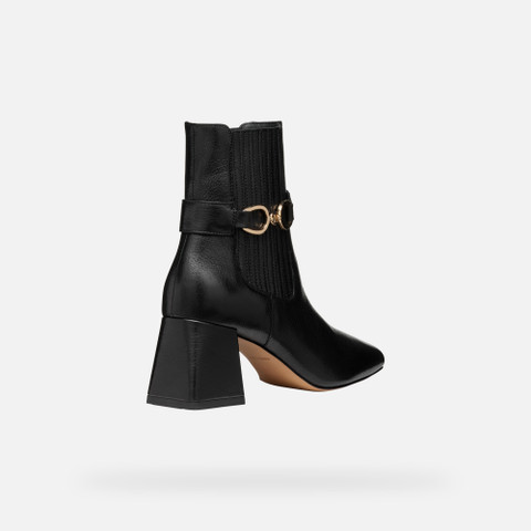 medium heel ankle boots CORONILLA WOMAN Black - image number 5 | GEOX