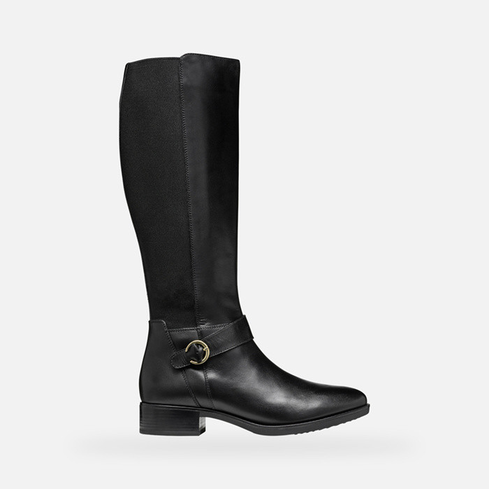 Bottes en cuir FELICITY FEMME Noir | GEOX