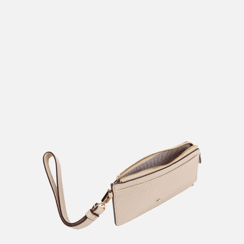 Wallet with zip WALLET WOMAN Off White - image number 3 | GEOX