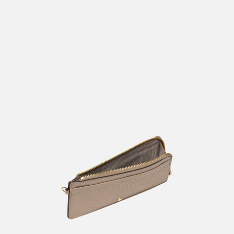 Wallet with zip WALLET WOMAN Light Taupe - image number 3 | GEOX