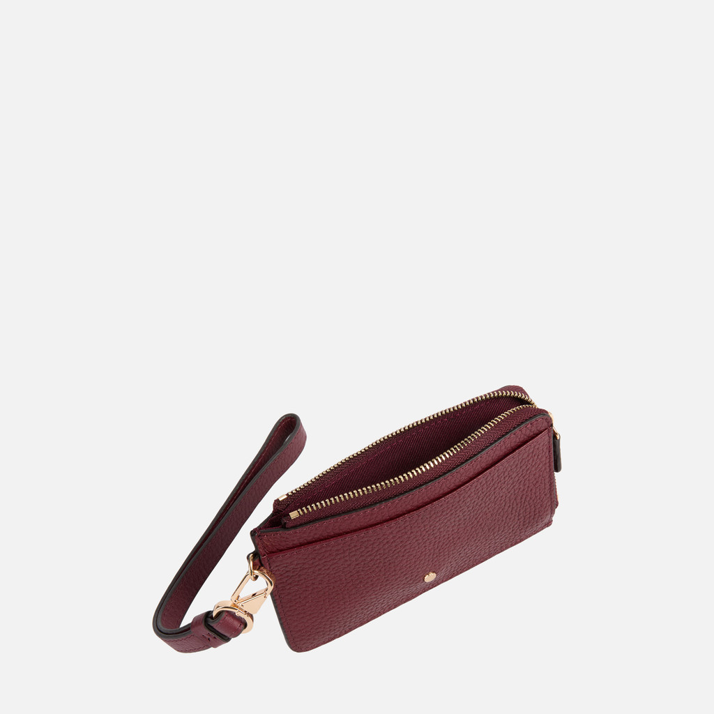 Wallet with zip WALLET WOMAN Bordeaux - image number 3 | GEOX