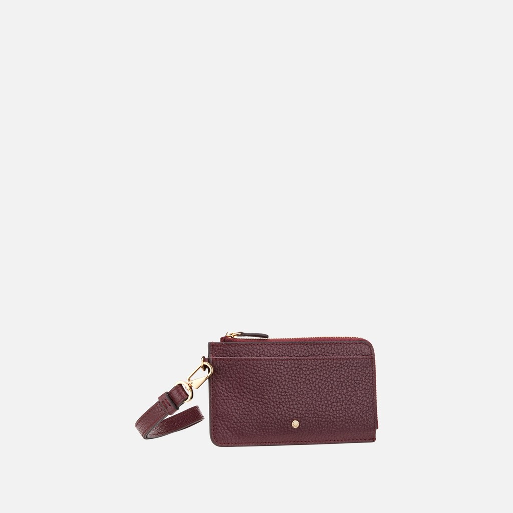 Wallet with zip WALLET WOMAN Bordeaux - image number 1 | GEOX