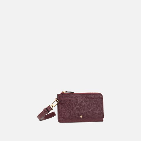 Wallet with zip WALLET WOMAN Bordeaux - image number 1 | GEOX