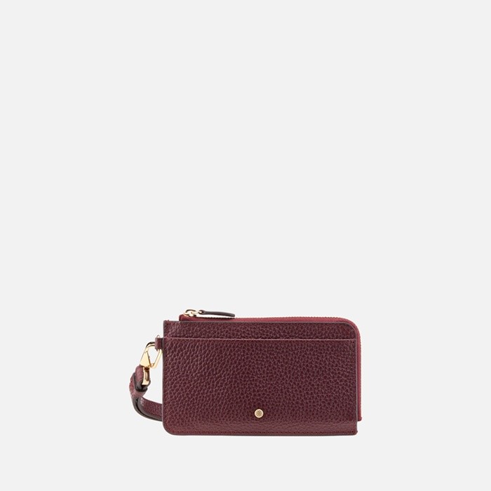 Wallet with zip WALLET WOMAN Bordeaux | GEOX