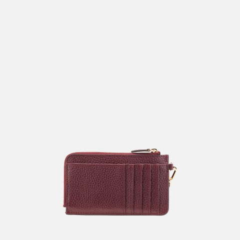Wallet with zip WALLET WOMAN Bordeaux - image number 2 | GEOX