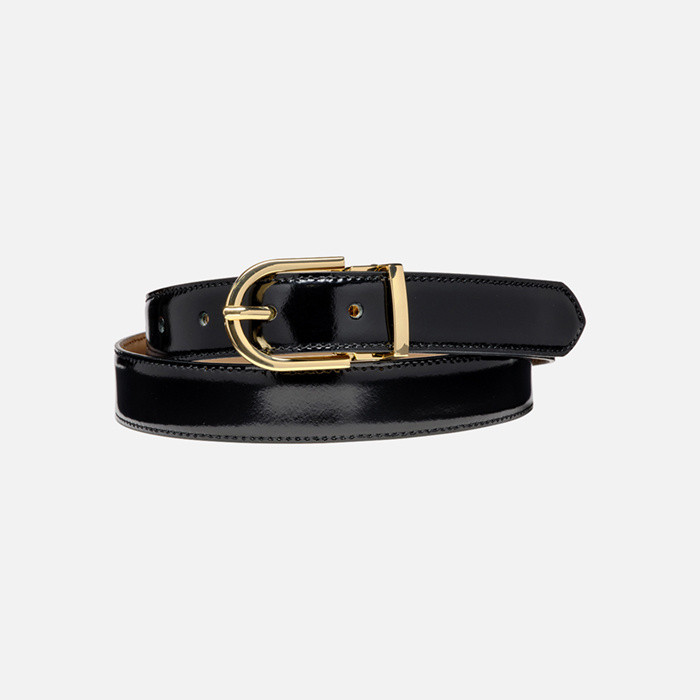 Belt BELT WOMAN Black/Taupe | GEOX