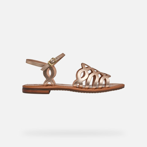 flat sandals SOZY S WOMAN Light Gold - image number 1 | GEOX