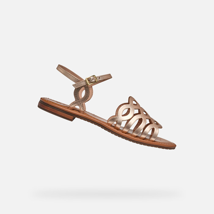 Niedrige sandalen SOZY S DAME Hellgold | GEOX