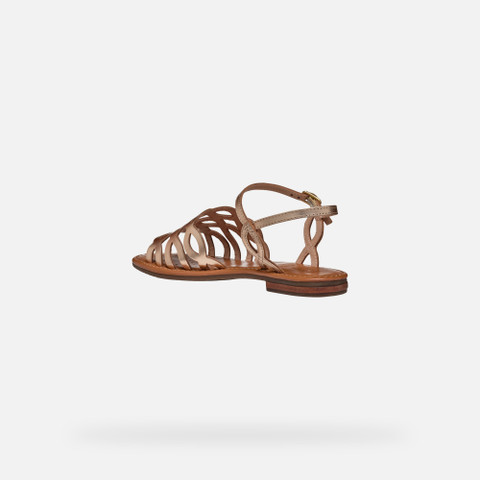flat sandals SOZY S WOMAN Light Gold - image number 3 | GEOX