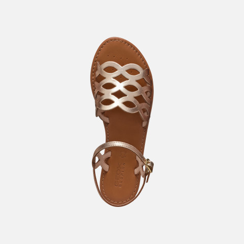 flat sandals SOZY S WOMAN Light Gold - image number 5 | GEOX