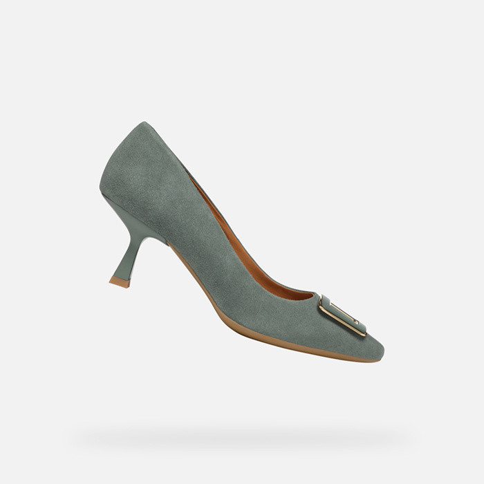 Medium heel pumps GISELDA R WOMAN Sage | GEOX