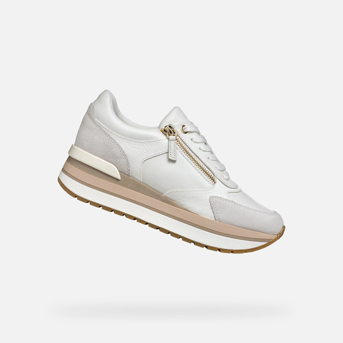 Low top sneakers NEW KENCY WOMAN White/Off White | GEOX