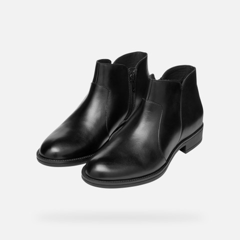 Low heel ankle boots JAYLON 2 WOMAN Black - image number 8 | GEOX