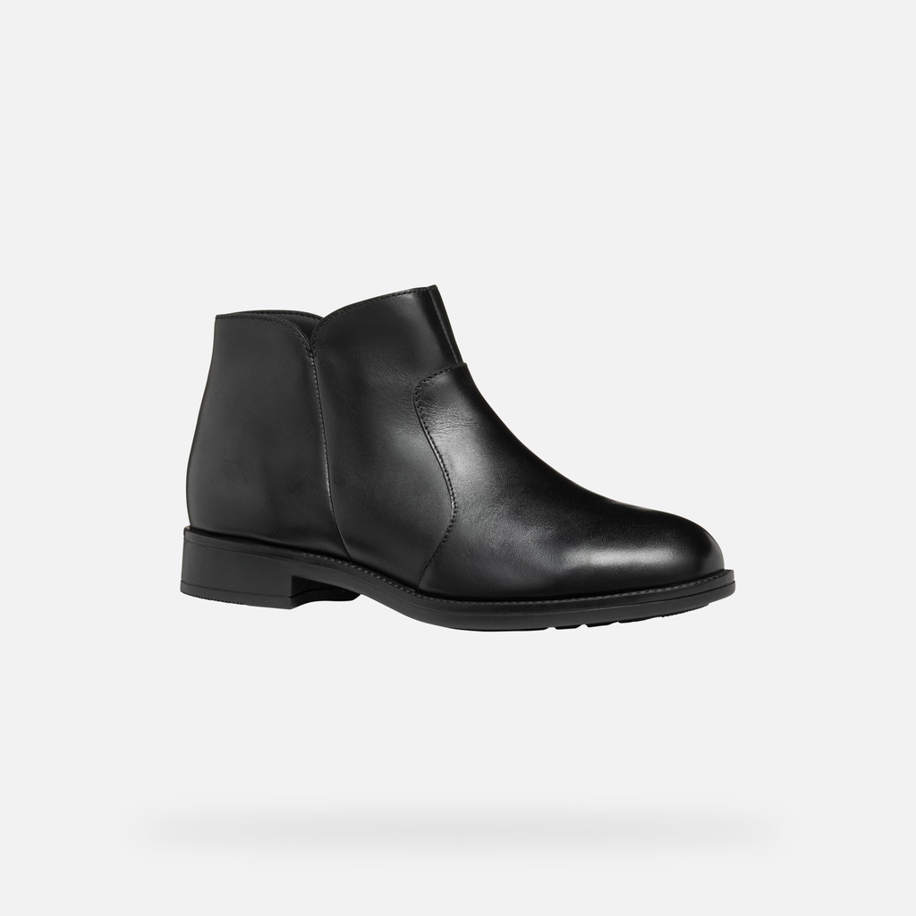 Low heel ankle boots JAYLON 2 WOMAN Black - image number 3 | GEOX
