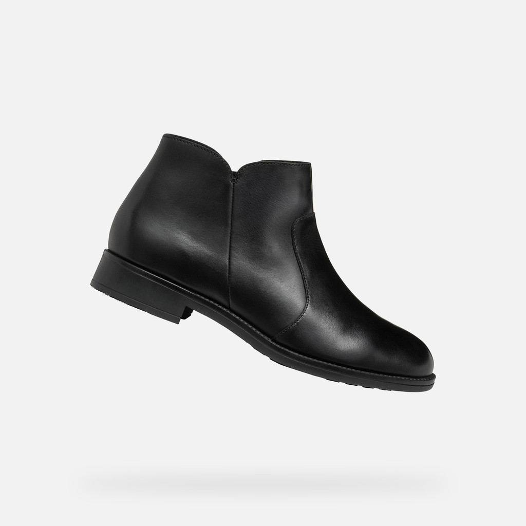 Low heel ankle boots JAYLON 2 WOMAN Black - image number 0 | GEOX