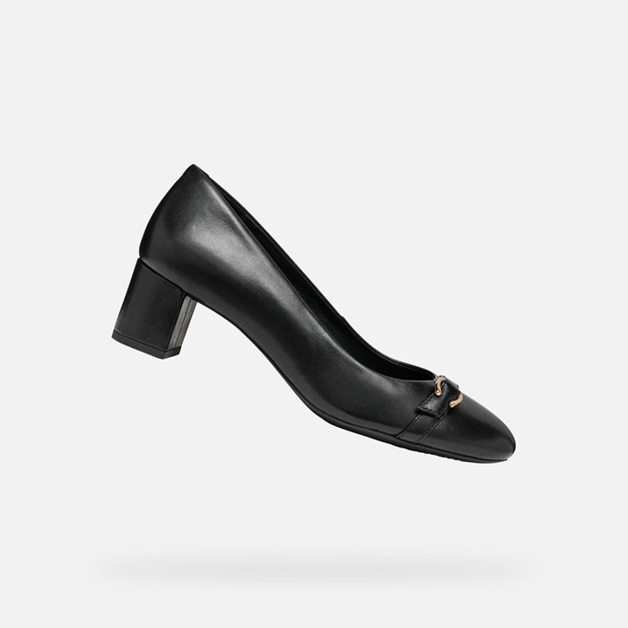 Zapatos de salón tacón medio PHEBY 50 MUJER Negro | GEOX
