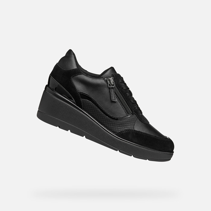 Wedge sneakers ILDE WOMAN Black | GEOX