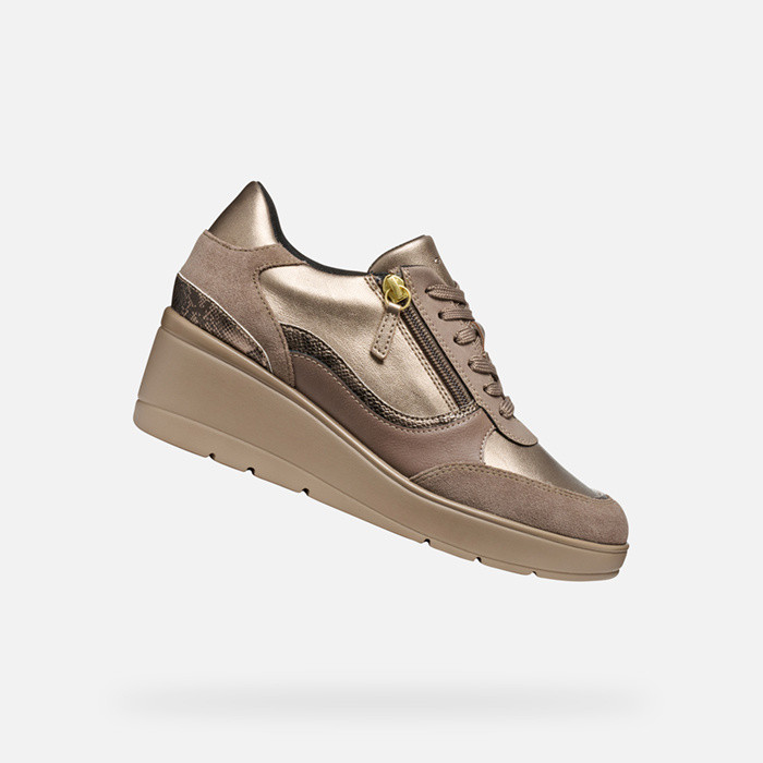 Wedge sneakers ILDE WOMAN Taupe | GEOX