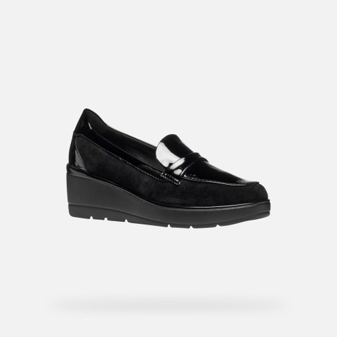Wedge loafers ILDE WOMAN Black - image number 2 | GEOX