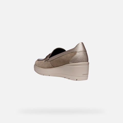 Wedge loafers ILDE WOMAN Taupe - image number 3 | GEOX