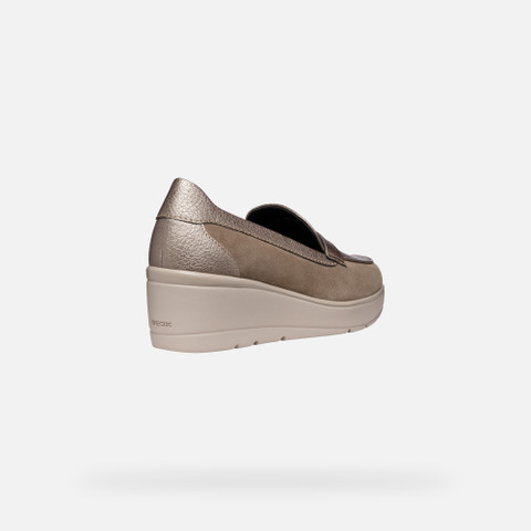 Wedge loafers ILDE WOMAN Taupe - image number 4 | GEOX