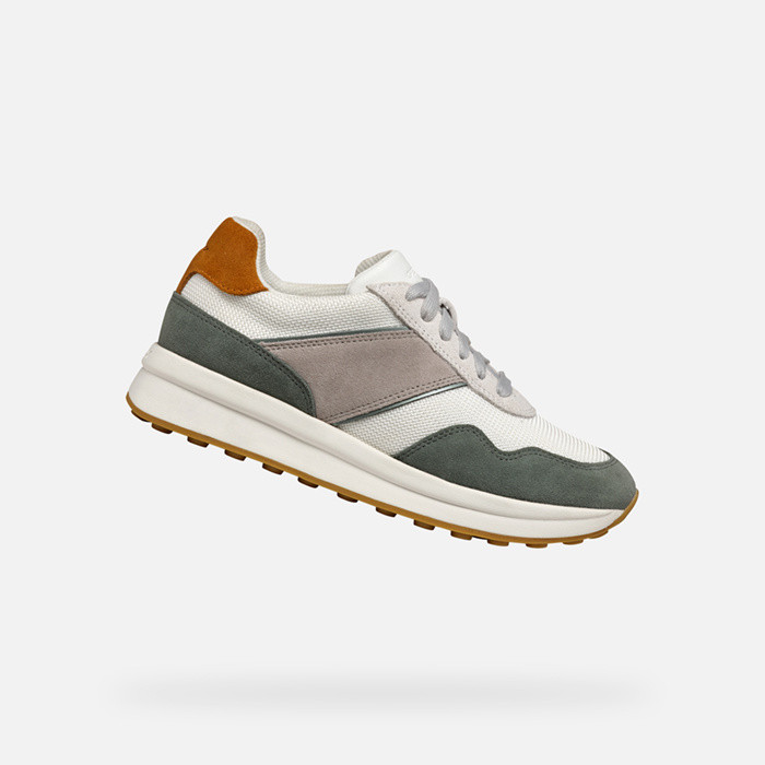 Sapatilhas baixas RUNNTIX MULHER Branco/Verde sálvia | GEOX