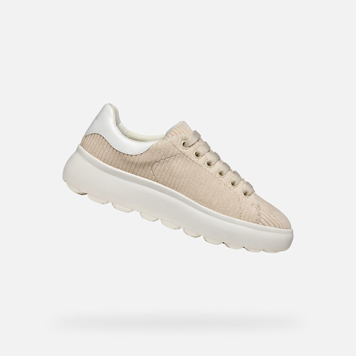 Low top sneakers SPHERICA EC4.1 WOMAN Light taupe/White | GEOX