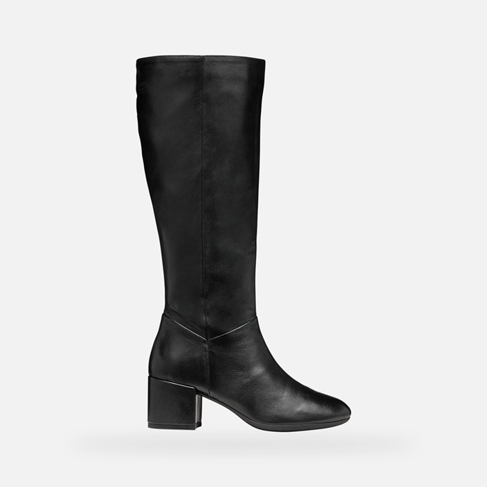 Leather boots ELEANA WOMAN Black | GEOX