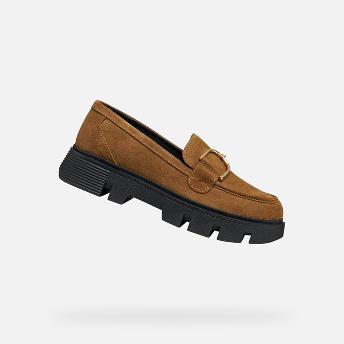 Suede loafers VILDE WOMAN Mud | GEOX
