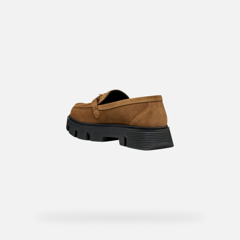 Suede loafers VILDE WOMAN Mud - image number 3 | GEOX
