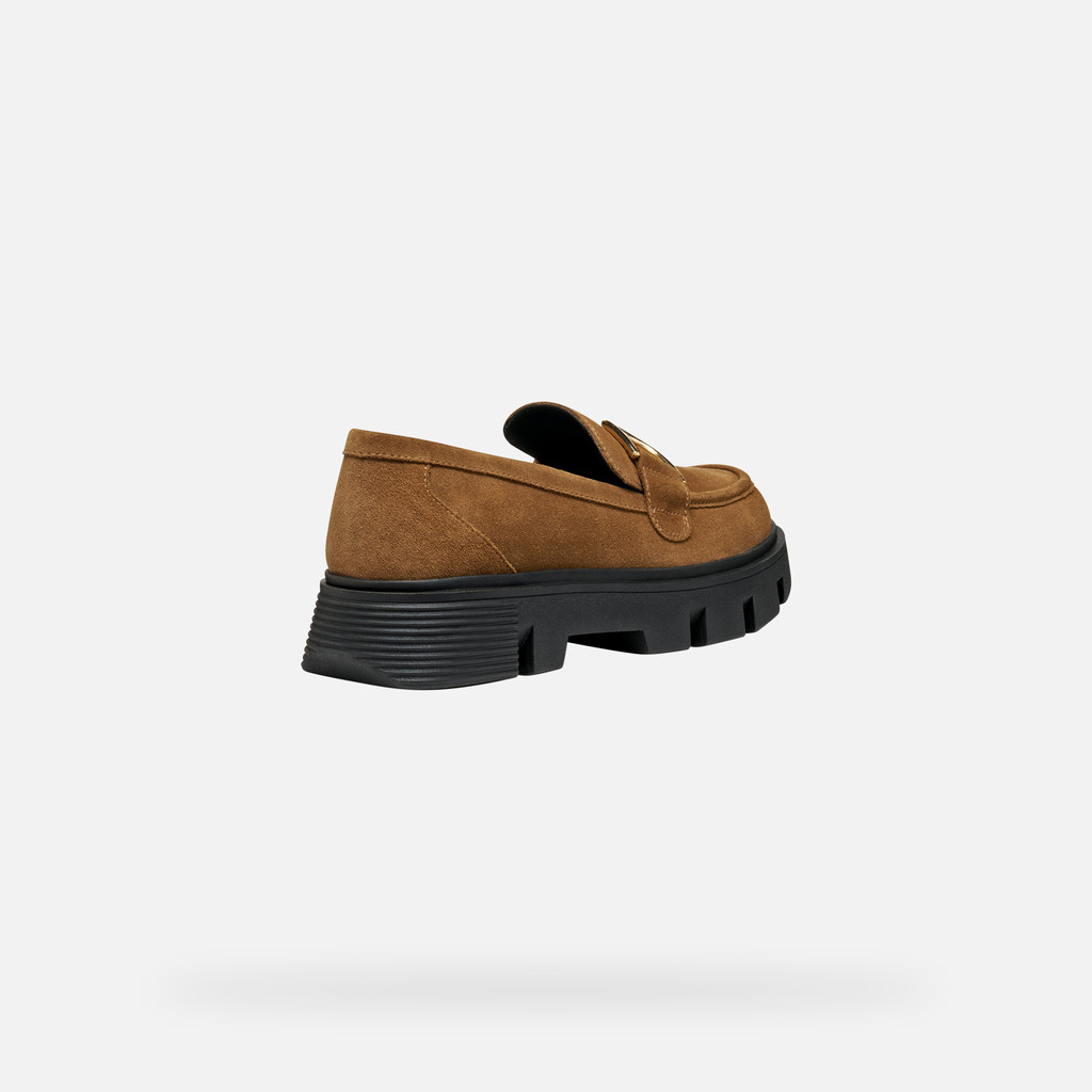 Suede loafers VILDE WOMAN Mud - image number 4 | GEOX