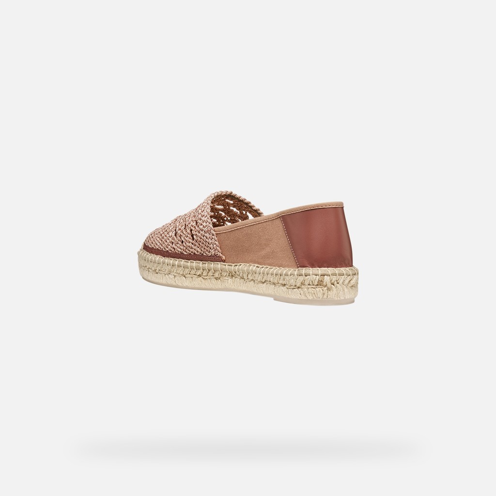 Espadrilles LAMPEDUSA FEMME Vieux rose - image number 3 | GEOX