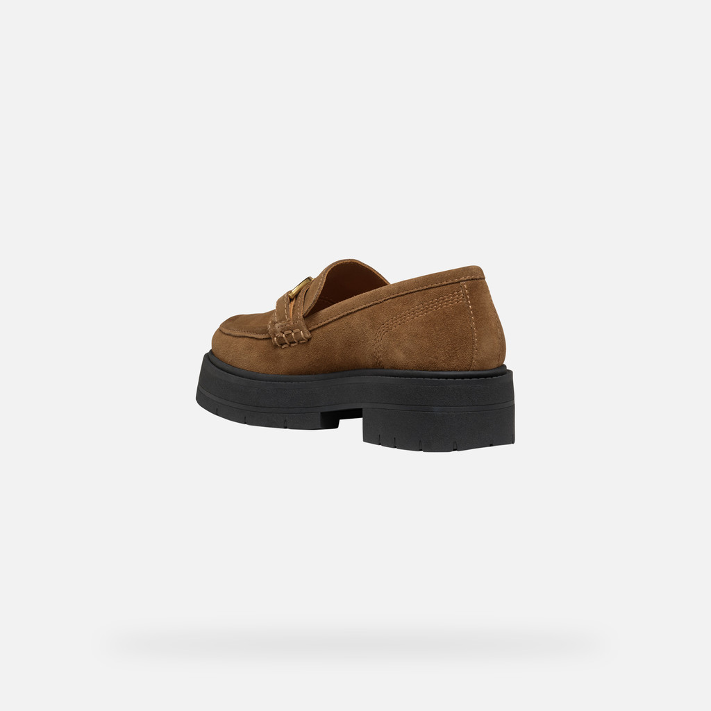 Suede loafers SPHERICA EC7 WOMAN Mud - image number 3 | GEOX
