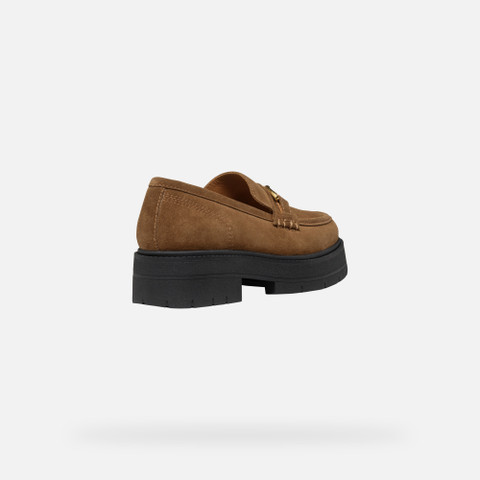 Suede loafers SPHERICA EC7 WOMAN Mud - image number 4 | GEOX