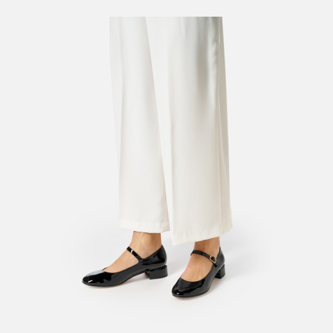 Mary Jane ballet flats FLORETIA WOMAN Black - image number 2 | GEOX