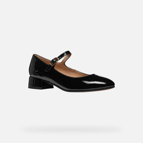 Mary Jane ballet flats FLORETIA WOMAN Black - image number 3 | GEOX